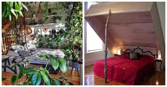 25 примеров нескучных, оригинальных и даже пугающих спален