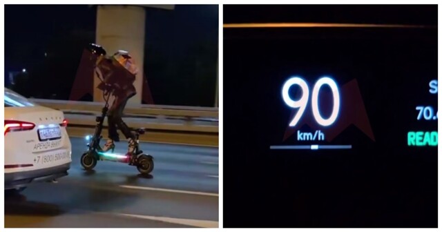 Cамокатчица на каблуках