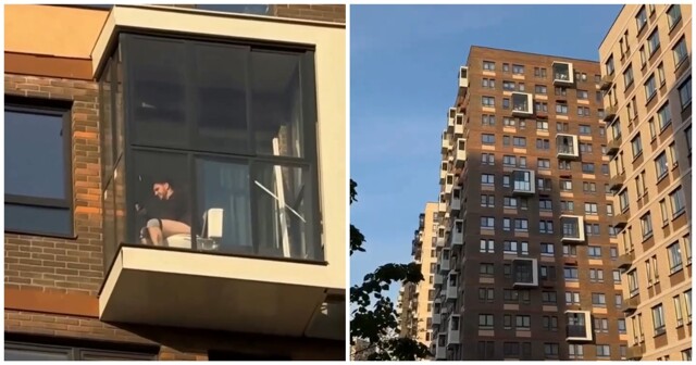 В Москве нашли квартиру с унитазом на балконе