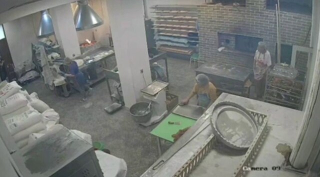 Корова ворвалась в пекарню