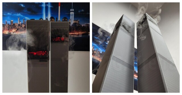 Цинизм зашкаливает: увлажнитель воздуха в виде башен-близнецов