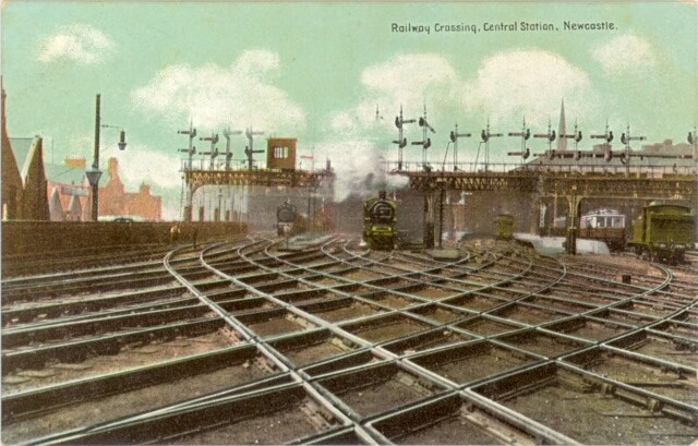 Один из крупнейших ж/д узлов Англии, Центральный вокзал Ньюкасла