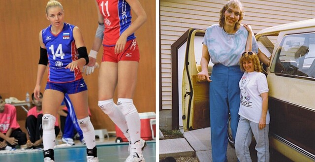 10 фотографий феноменально высоких женщин, которые поражают своими размерами и сегодня