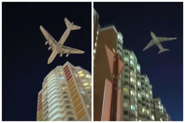 "Вынужденный маневр": жителей Новой Москвы испугал грузовой самолёт, пролетевший на экстремальной высоте над многоэтажками