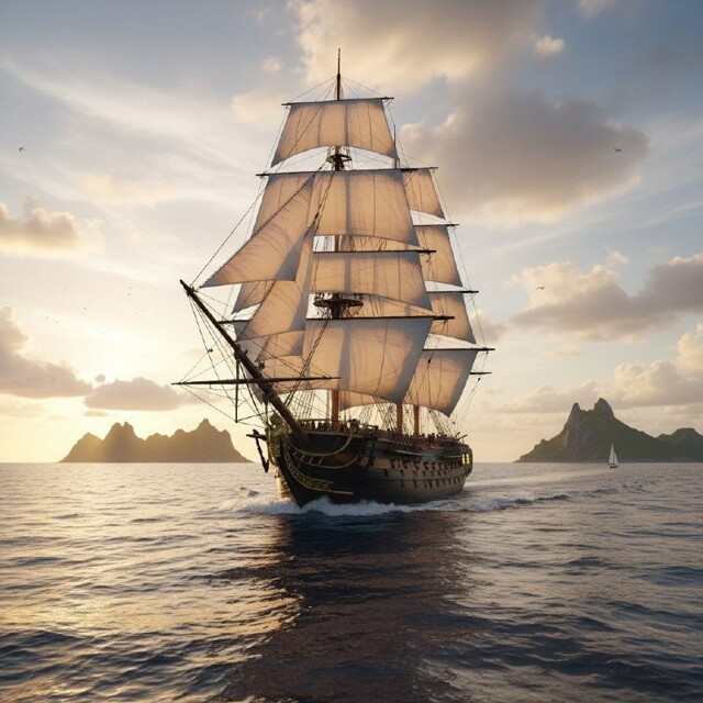 За сколько дней пересекали Атлантику на паруснике в XVIII веке?