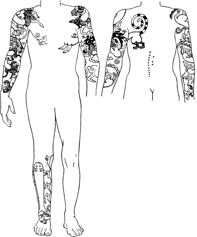 Канадский профессор ради науки забил все тело скифскими татуировками из сибирских могил