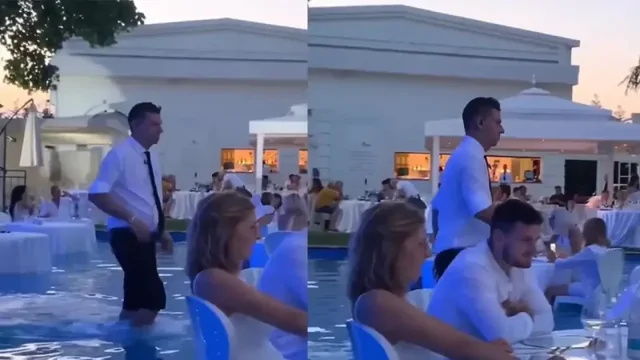 Ресторан в бассейне