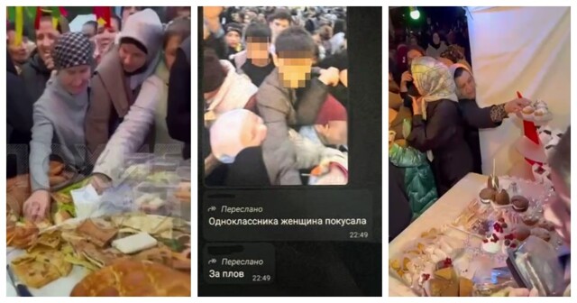 Жители дагестанского города едва не подрались из-за бесплатной еды