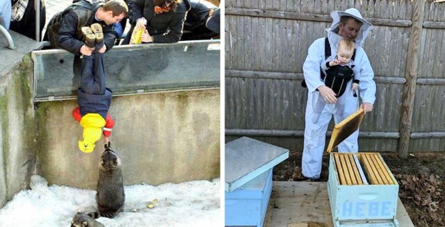 20+ пап, которые ведут себя как-то по-настоящему необычно, но детям это очень нравится!