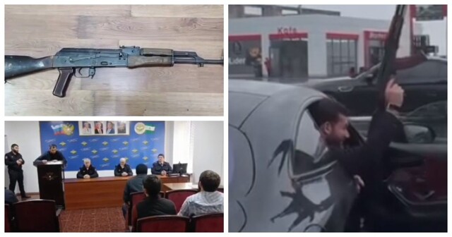 В Ингушетии задержали 8 бородачей, которые устроили массовый дрифт со стрельбой в воздух на заправке