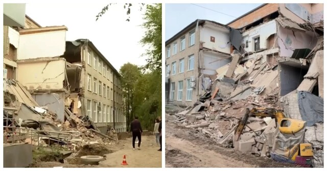 Во Владивостоке обрушилась часть здания Промышленного колледжа энергетики и связи