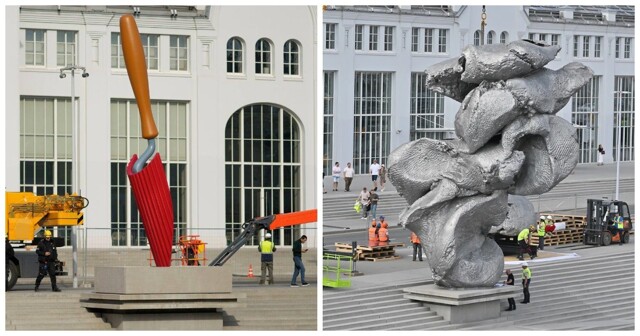 В Москве скандальную скульптуру «Большая глина № 4» заменили «Садовой лопаткой»