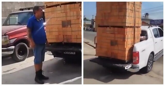 Навалил кирпичей