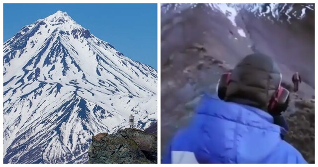 На Камчатке туристы сорвались с высоты во время восхождения на вулкан Вилючинский