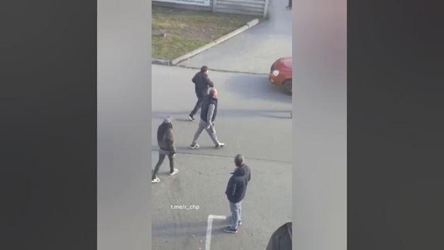 Драка после ДТП в Тюмени