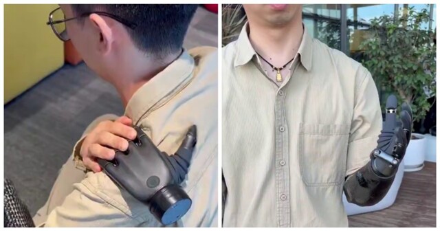 Необычный протез руки