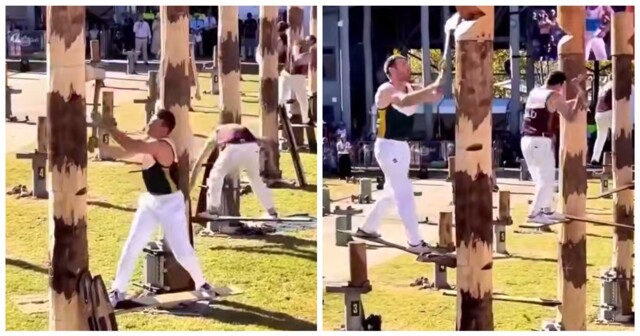 Соревнование дровосеков