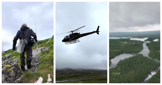 Вертолетом на рыбалку