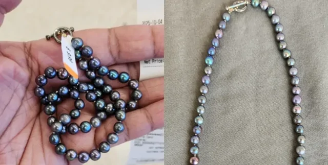 Ожерелье за $10 оказалось настоящим черным жемчугом