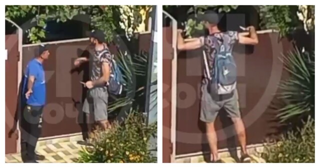 Агрессивный бородач угрожал мужчине ножом и сломал забор