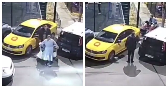 В Крыму женщина "таранила" автомобиль таксиста коляской с детьми