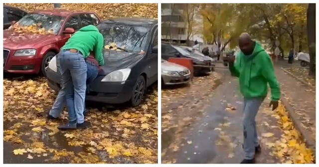 Курьер в Чертанове напал на прохожего после попытки объехать шлагбаум по тротуару