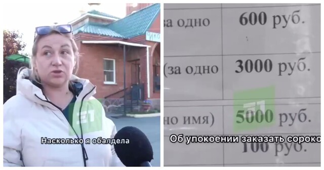 "И там инфляция": прихожане в Челябинской области удивились росту цен на услуги в храме