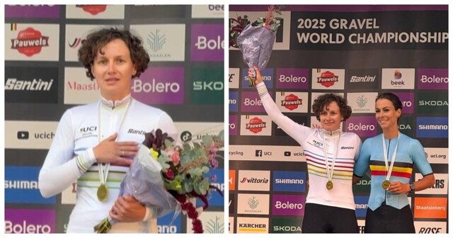 Велогонщица завоевала золото и спела гимн России поверх «композиции для нейтральных спортсменов»