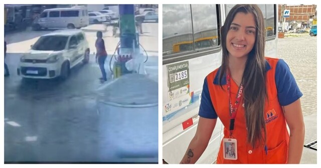 Бразилец напал на бывшую девушку на заправке