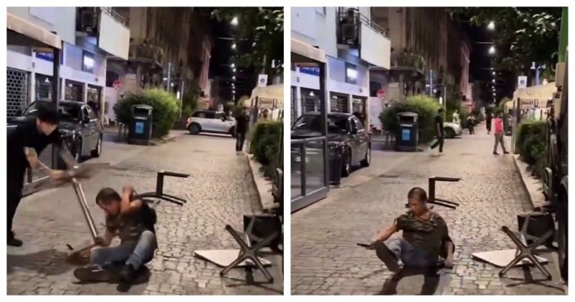 Бармен обезвредил пьяного мужчину с ножом