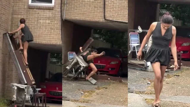 Забыла ключи и решила залезть в окно