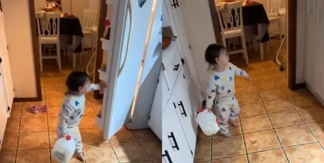 Маленький «молокоголик»