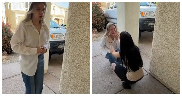 Глухая девушка впервые слышит голос своей лучшей подруги