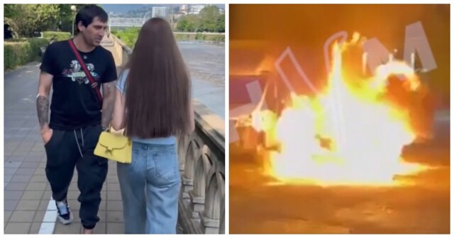 Пристававшему к девушке «пикаперу» из Абхазии сожгли автомобиль