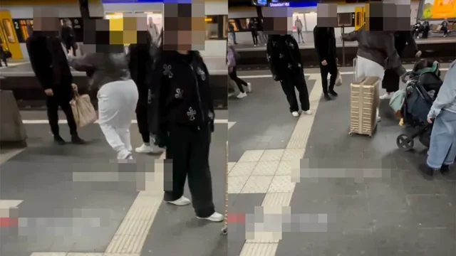 На вокзале  произошла драка между мужчиной и тремя женщинами