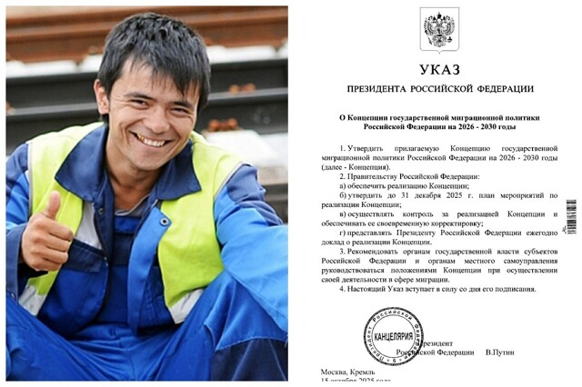 В России утвердили концепцию новой миграционной политики на 2026 — 2030 годы