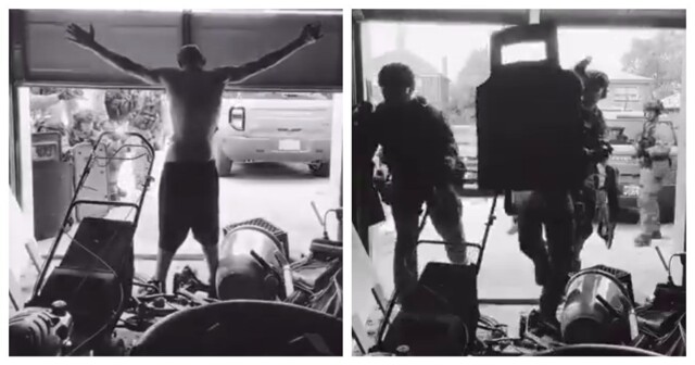 Мужчина транслировал своё задержание в прямом эфире