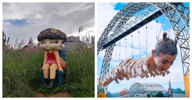 Туристы испугались скульптур в китайском тематическом парке