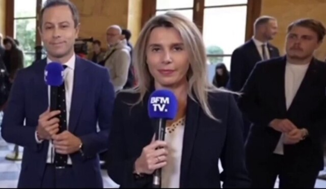 Французский политик снял дорогие часы перед интервью