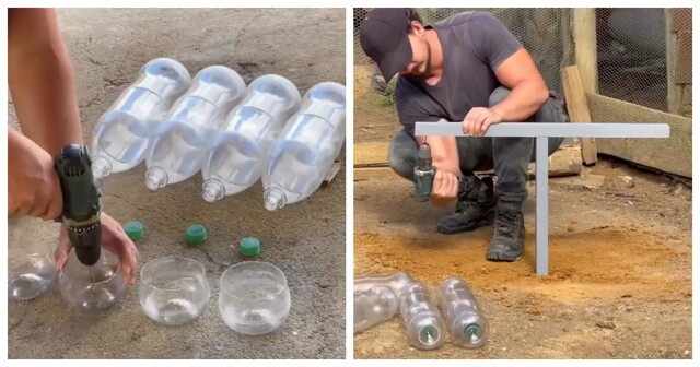 Кормушки для птиц из бутылок