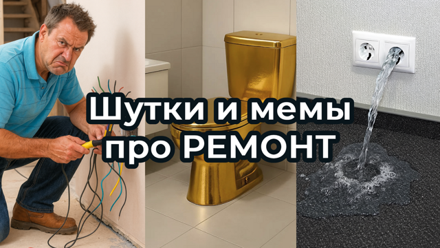 Шутки и мемы про ремонт. Подборка про вечную стройку
