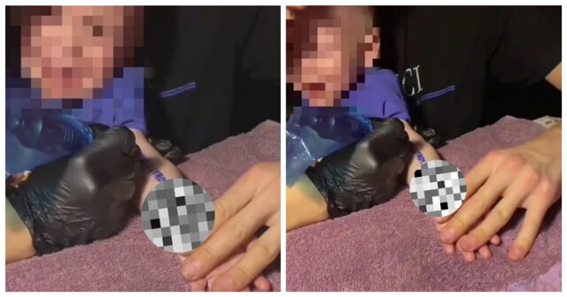 Молодые родители набили татуировку своему годовалому сыну