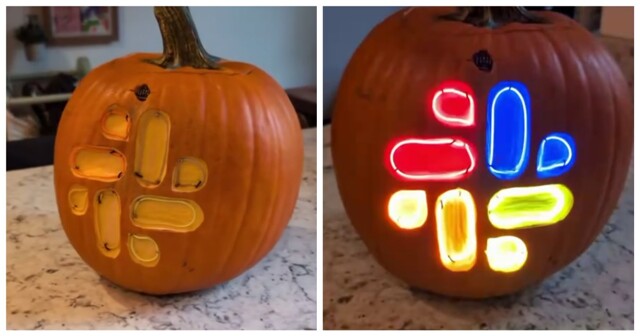 У офисных работников свои жуткие тыквы на Хэллоуин