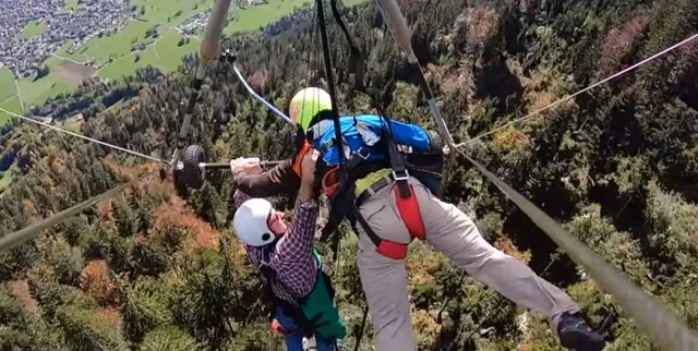 Первый полет туриста на дельтаплане превратился в борьбу за жизнь