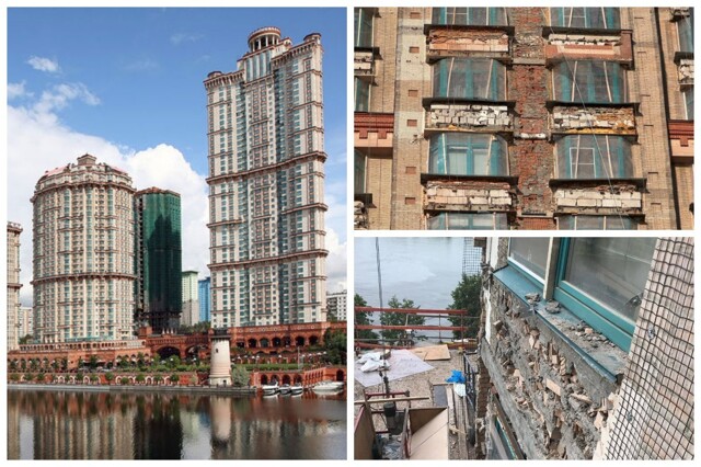 За фасадом «премиального» ЖК — битый кирпич и палки: москвичи ужаснулись состоянию домов «топового» застройщика