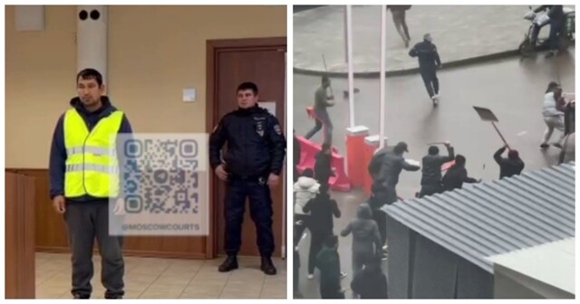 Суд арестовал первых двух участников массовой драки в Москве