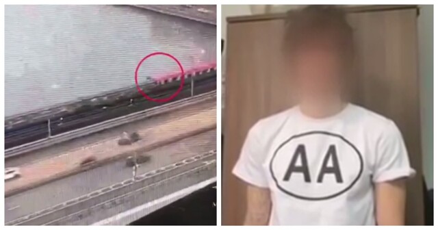 Экстремал спрыгнул в Москву-реку с крыши поезда метро