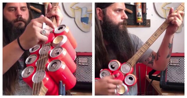 Гитара из пивных банок