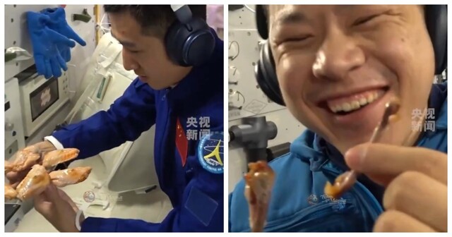 Китайские космонавты пожарили шашлыки на орбите
