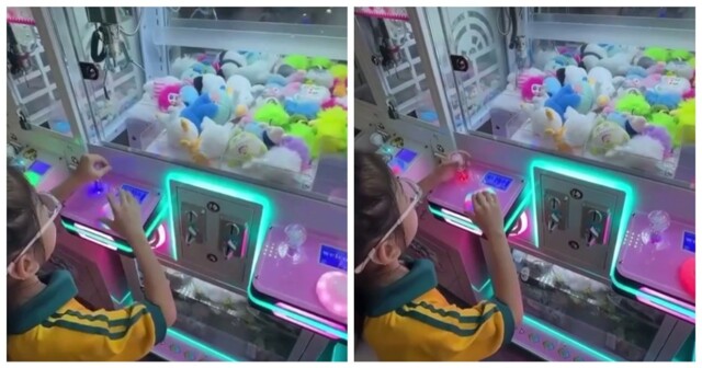 Девочка обманула игровой автомат